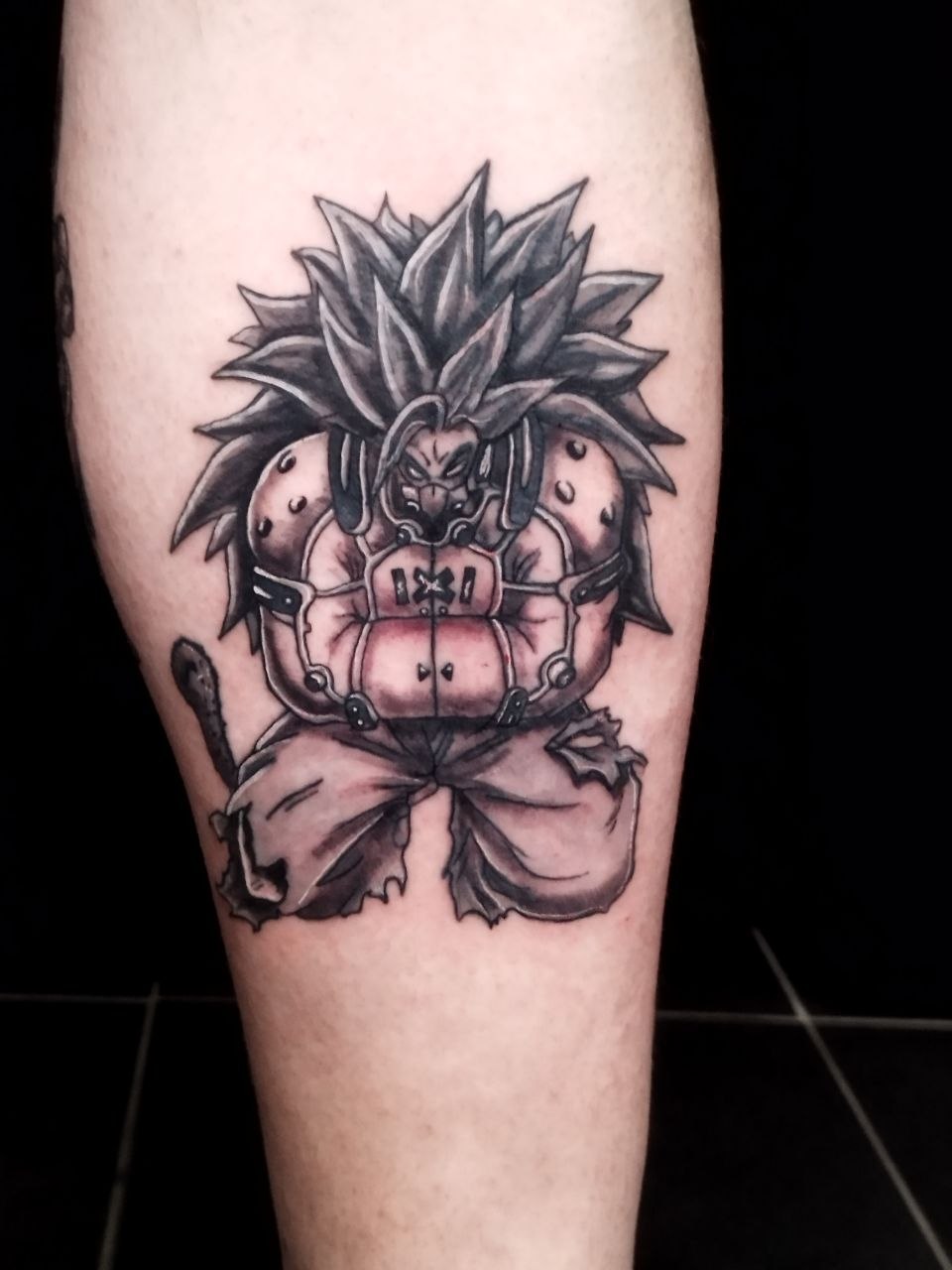dragonball tattoo black and grey