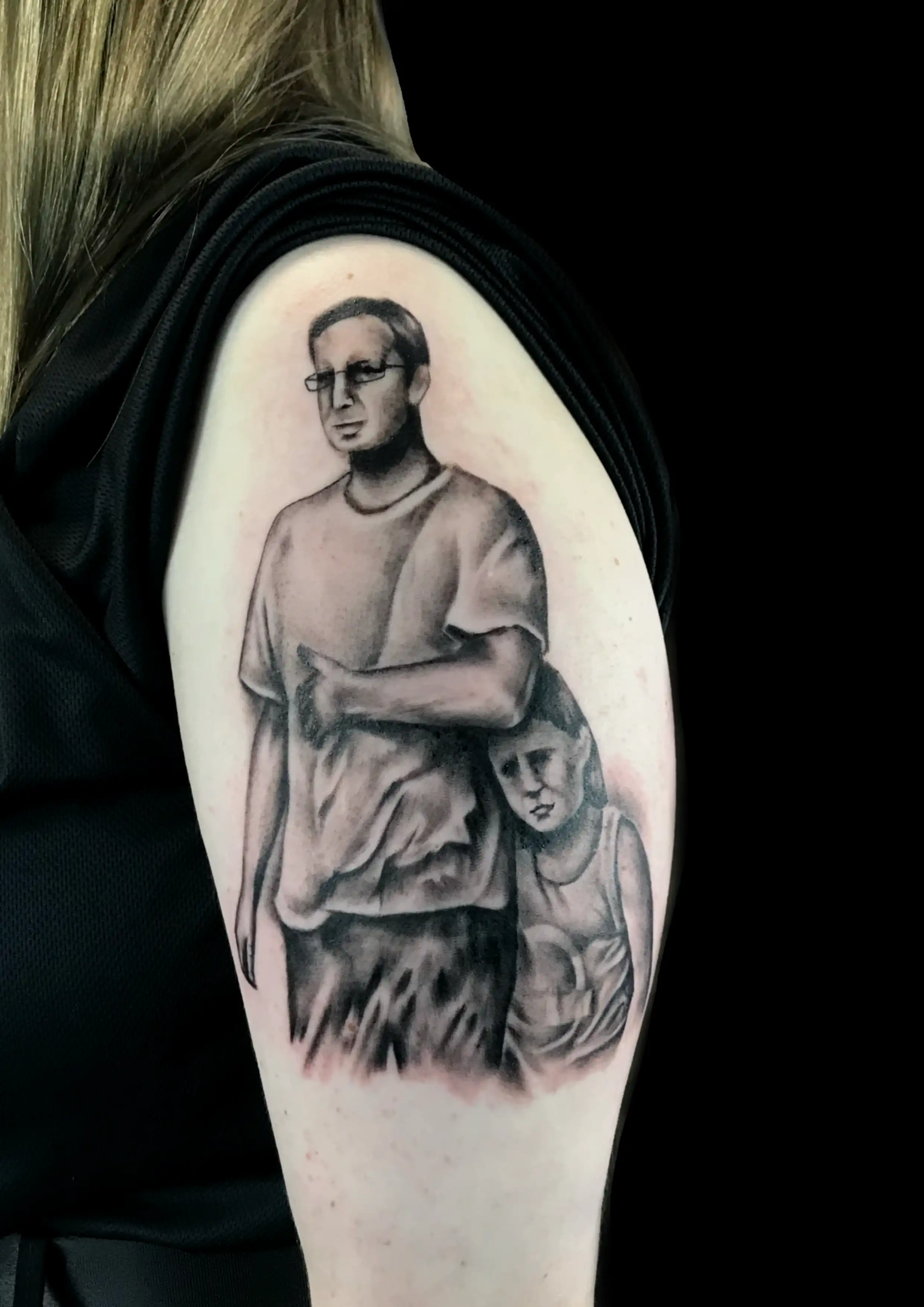 Black and grey realism tattoos
