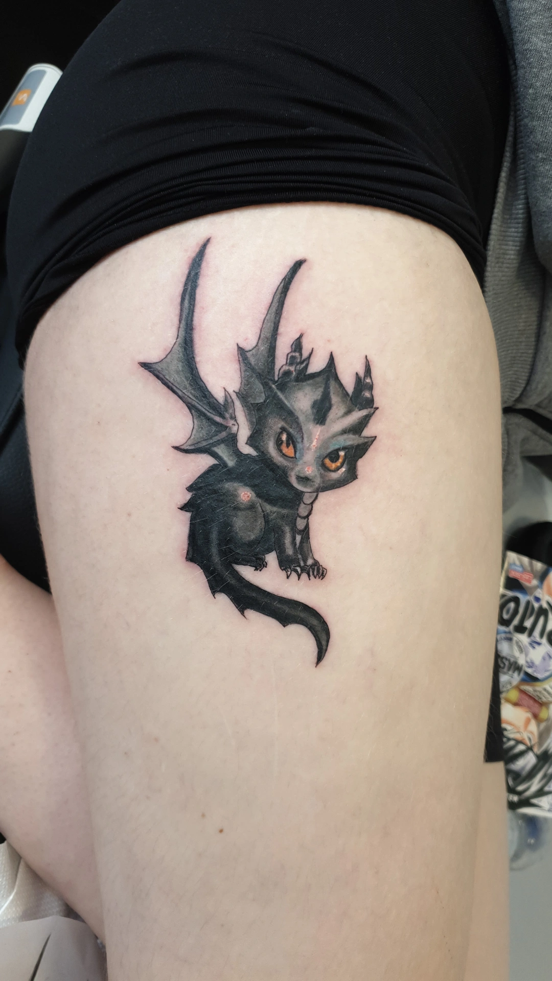 Tattoo von einem fantasie Drachen